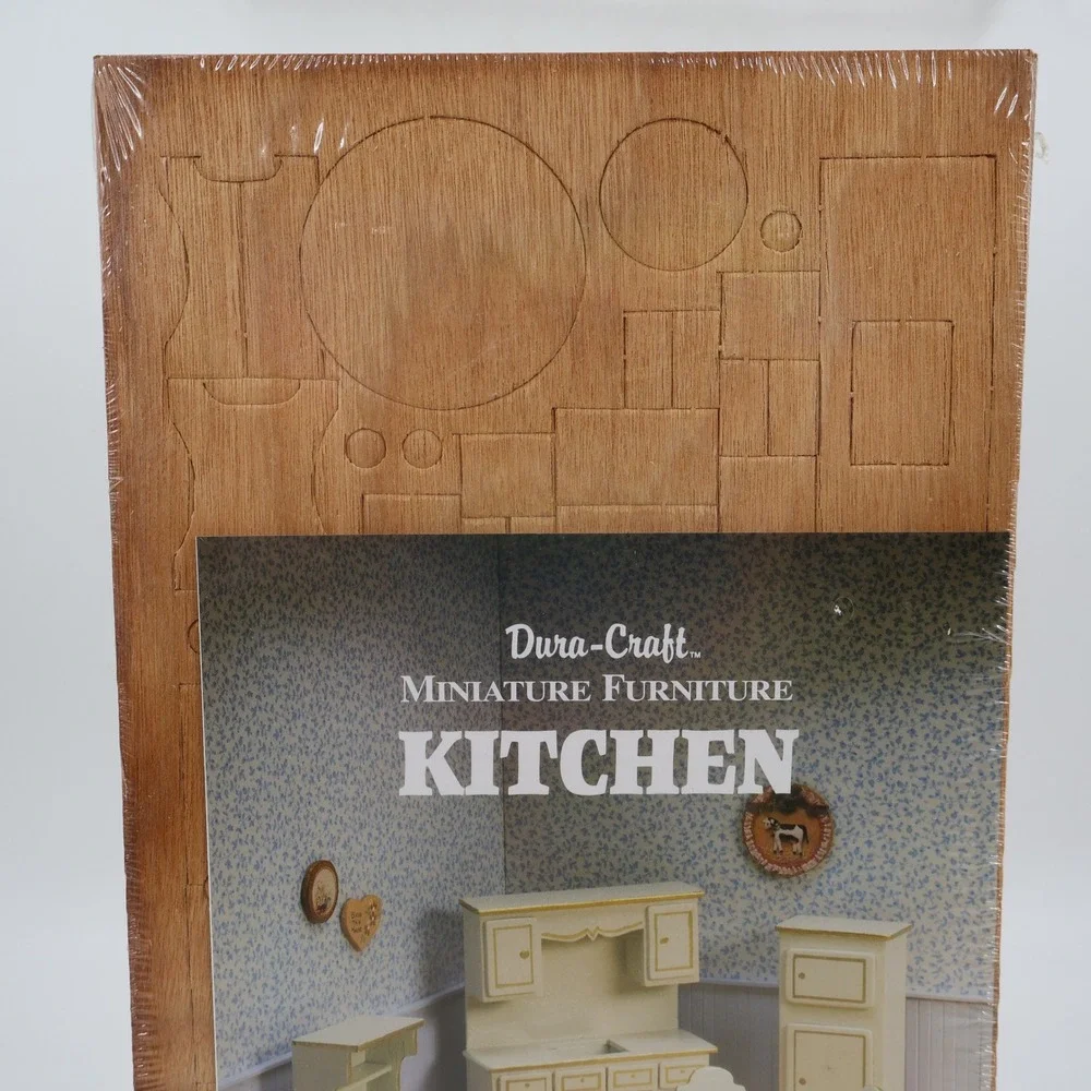 Dura-Craft Miniature Furniture Kitchen Kit KR30 Vintage 1988 Wood 1:12 Scale NEW